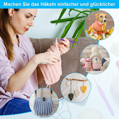 Häkelnadel Set 53-teilig für Anfänger & Profis
