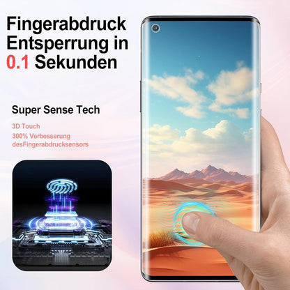 Agedate Schutzfolie 2+2 Stück für OnePlus 9 Pro Panzerglas Displayschutz