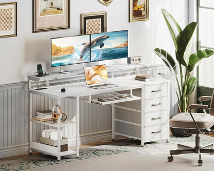 ODK Schreibtisch mit 4 Schubladen und USB