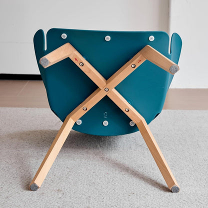 2er-Set Esszimmerstühle Modern Nordic Blau Gepolstert
