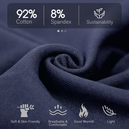 Slouchy Beanie Mütze Damen & Herren – Weiche Baumwoll Beanie Blau