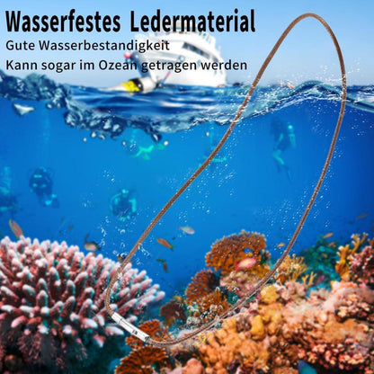 Herren Lederkette 2/3mm mit Verschluss Lederband