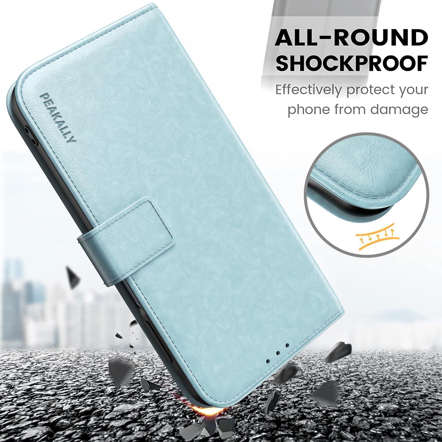Handyhülle Samsung Galaxy A15 5G/4G mit Panzer Schutzglas PU Leder