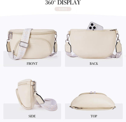 MUIIKOLA Damen Umhängetasche Crossbody RFID Veganes Leder Klein