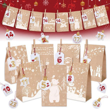 Adventskalender zum Befüllen für Kinder mit Numerisch Hangtags, DIY