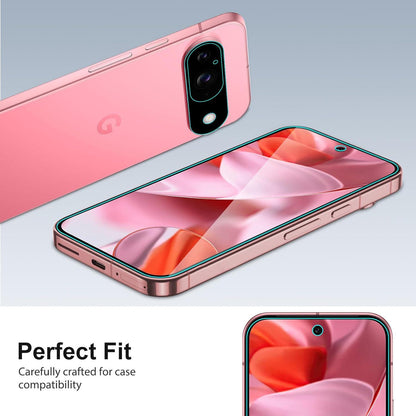 Panzer Schutz Glas 3 Schutzfolie 2 Kameraschutz für Google Pixel 9 6.3 Zoll