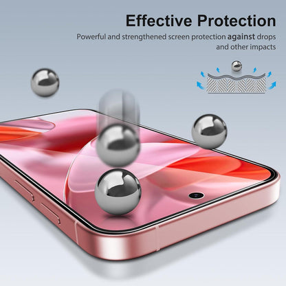 Panzer Schutz Glas 3 Schutzfolie 2 Kameraschutz für Google Pixel 9 6.3 Zoll