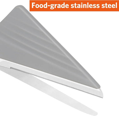 Pizzaschere mit Abnehmbarem Pizzaschaufel 27cm Grau Orange