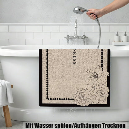 Rutschfeste Duschmatte 100x120 cm – Weich, Komfortabel & Zuschneidbar