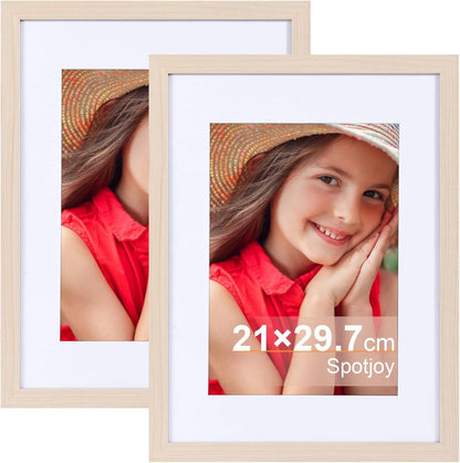 Modernes Holzrahmen Fotorahmen Set 21x29.7cm 2er-Set