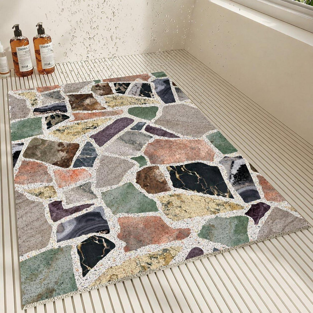 Rutschfeste Duschmatte 100x120 cm – Weich, Modern & Schnell Trocknend