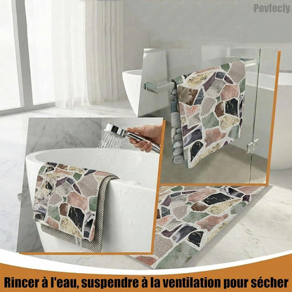 Rutschfeste Duschmatte 80x100 cm – Weich, Komfortabel & Zuschneidbar