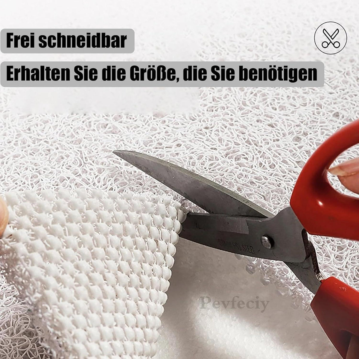 Rutschfeste Duschmatte 80x100 cm – Weich, Komfortabel & Zuschneidbar