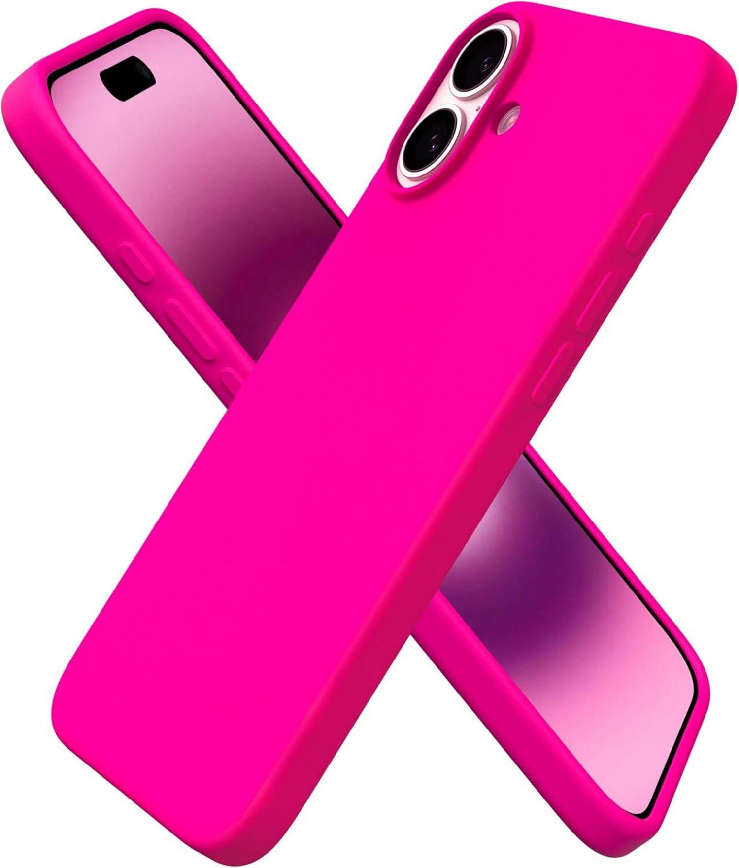 iPhone 16 Plus Hülle Silikon dünne Schutzhülle flüssiges Silikon