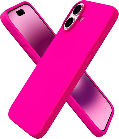 iPhone 16 Plus Hülle Silikon dünne Schutzhülle flüssiges Silikon