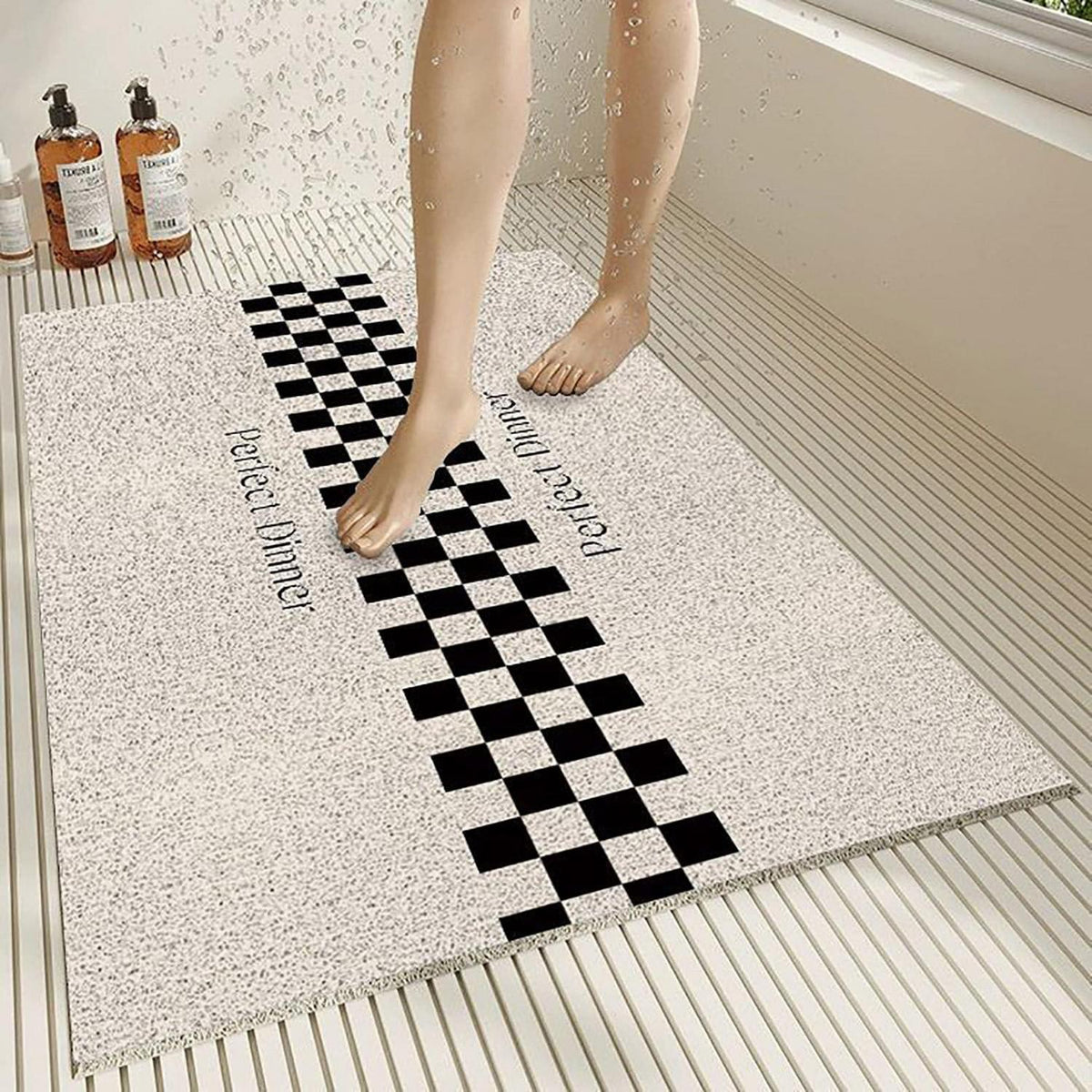 Rutschfeste Duschmatte 100x120 cm – Weich, Modern & Zuschneidbar