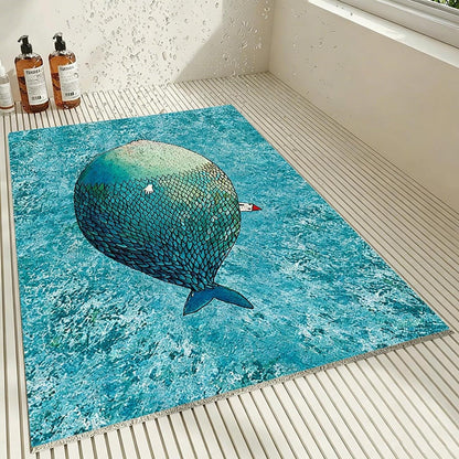 Rutschfeste Duschmatte 100x150 cm – Weich, Komfortabel & Zuschneidbar