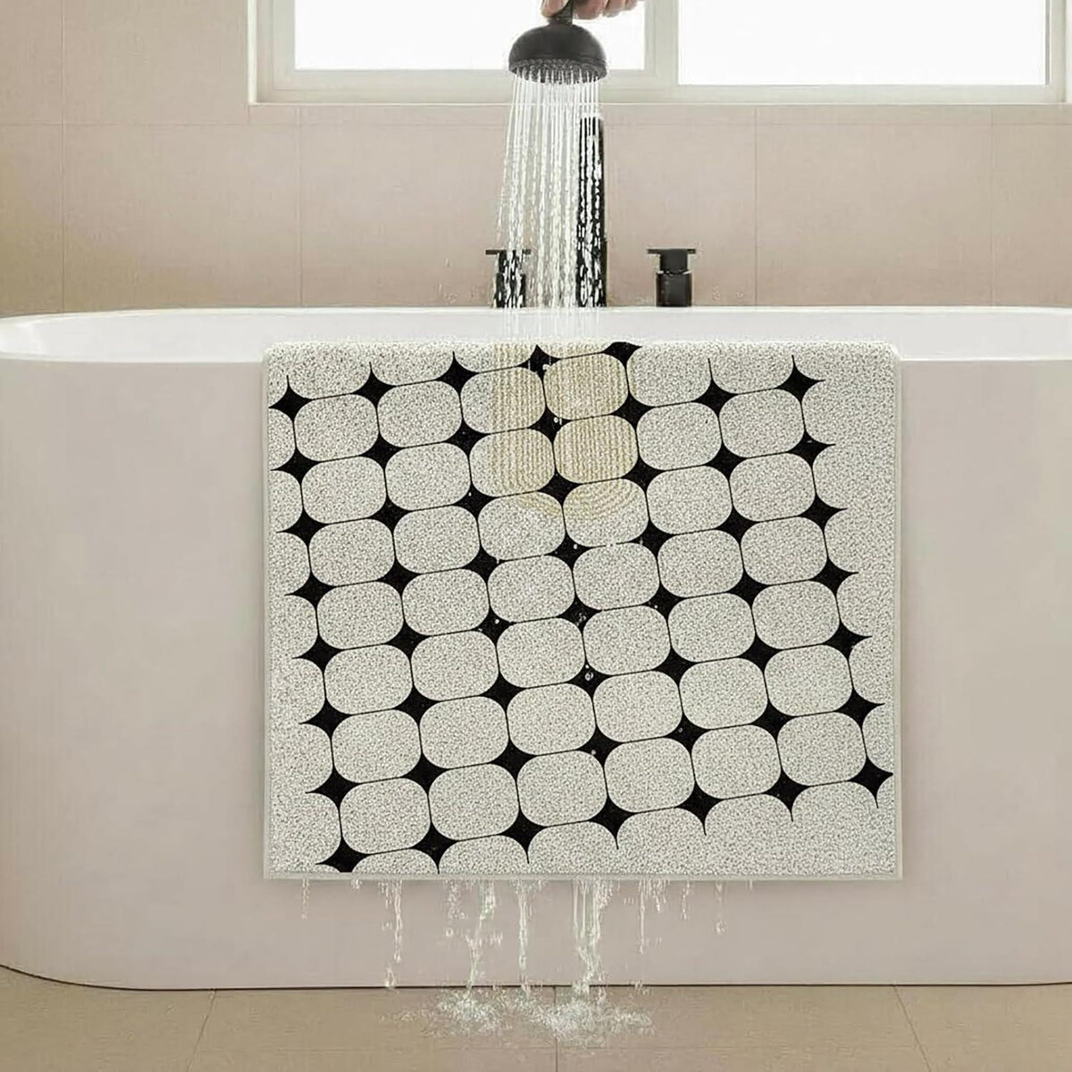 Rutschfeste Duschmatte 60x120 cm – Weich, Komfortabel & Zuschneidbar