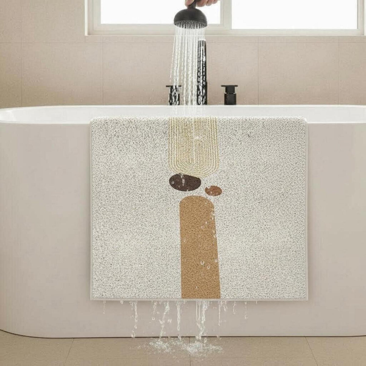 Rutschfeste Duschmatte 80x120 cm – Weich, Komfortabel & Zuschneidbar