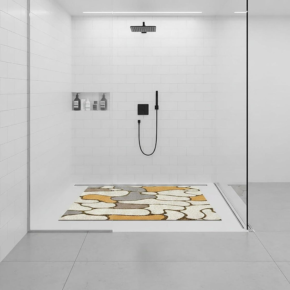 Rutschfeste Duschmatte 80x120 cm – Modern & Komfortabel