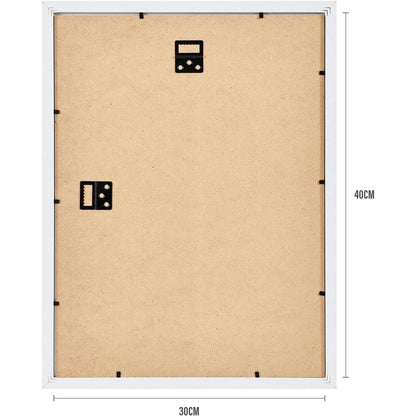 Spotjoy Holz Bilderrahmen 30x40cm 3er-Set Weiß mit
