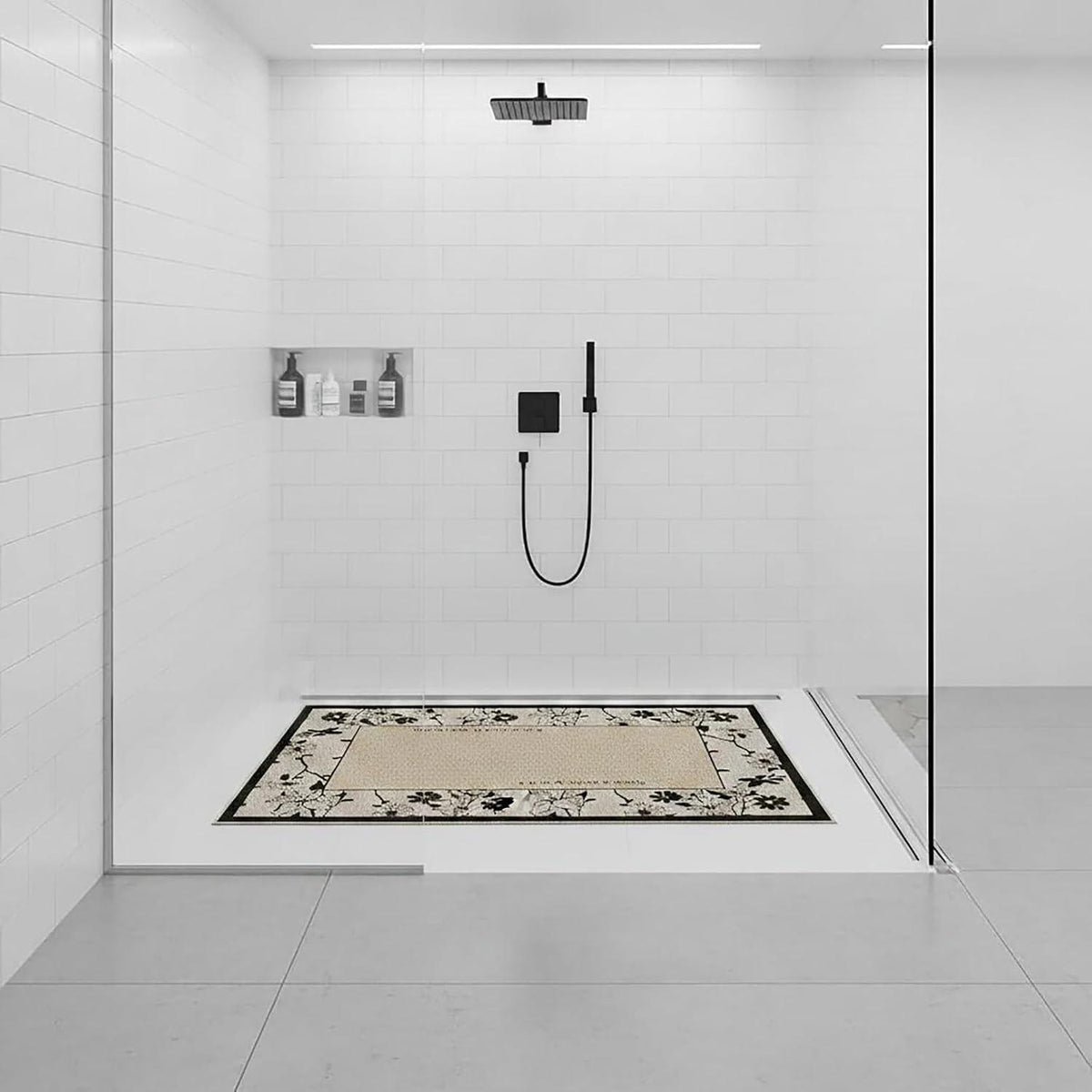 Rutschfeste Duschmatte 80x100 cm – Weich, Komfortabel & Zuschneidbar