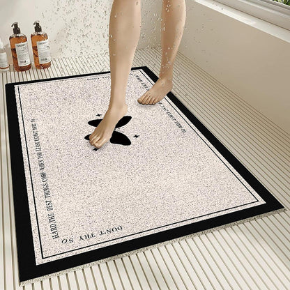 Rutschfeste Duschmatte 100x150 cm – Weich, Komfortabel & Ablaufloch