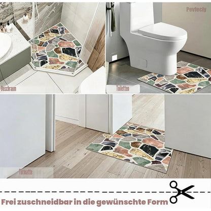 Rutschfeste Duschmatte 80x120 cm – Weich, Komfortabel & Zuschneidbar