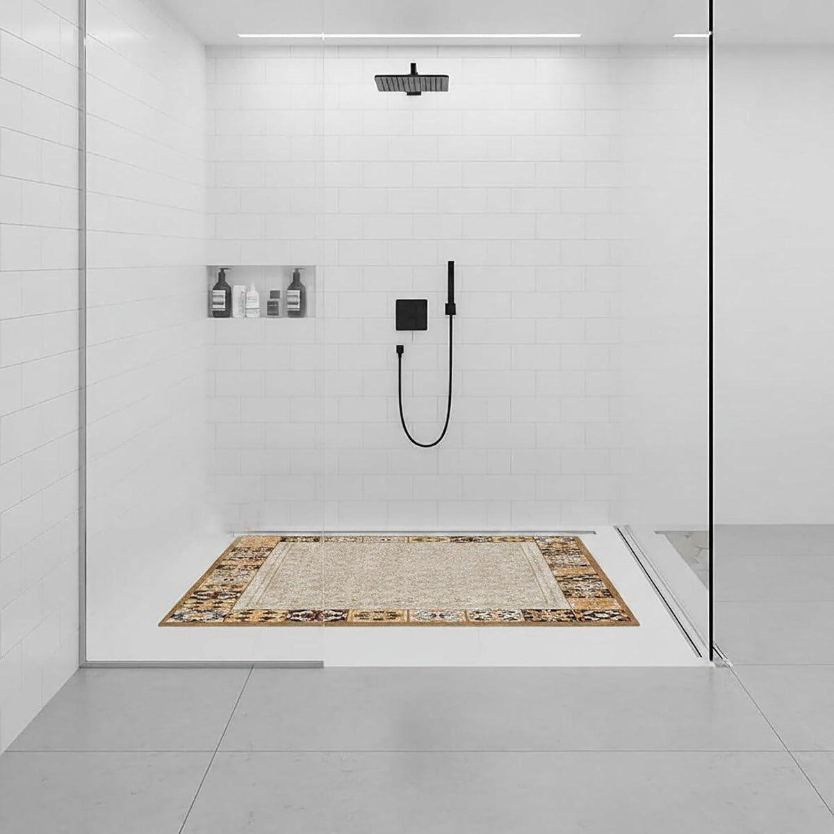 Rutschfeste Duschmatte 80x100 cm – Weich, Komfortabel & Zuschneidbar