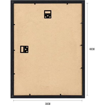 Spotjoy Bilderrahmen Set 30x40cm Holzrahmen Schwarz