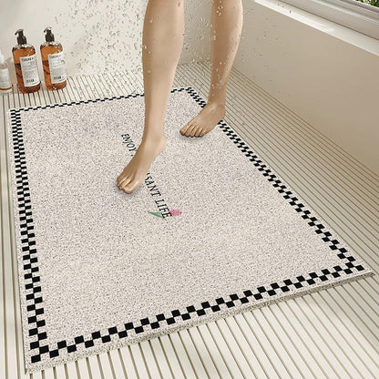 Rutschfeste Duschmatte 100x100 cm – Weich, Komfortabel & Ablaufloch
