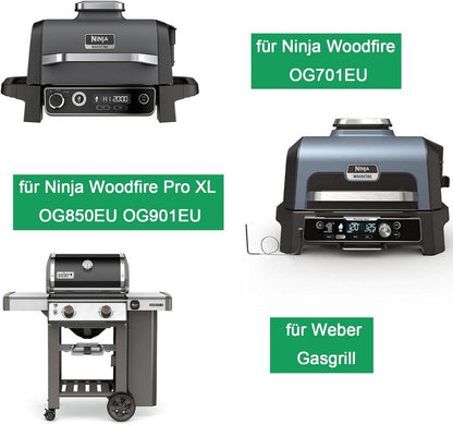 Aluschalen für Ninja Woodfire, Weber Gasgrill Zubehör 20er-Pack 22 x 15cm