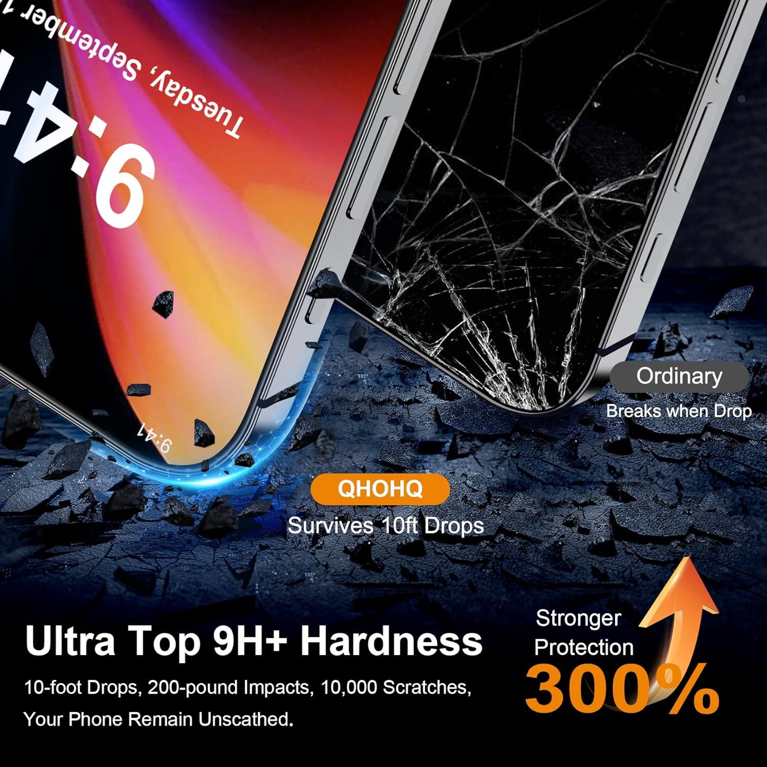 Panzerglas für iPhone 16 Plus Kamera Schutzfolie [3+3