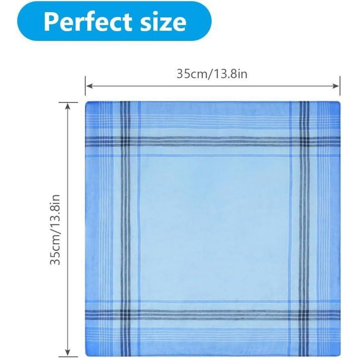Herren Taschentücher aus Baumwolle – 12er Set, Plaid Design