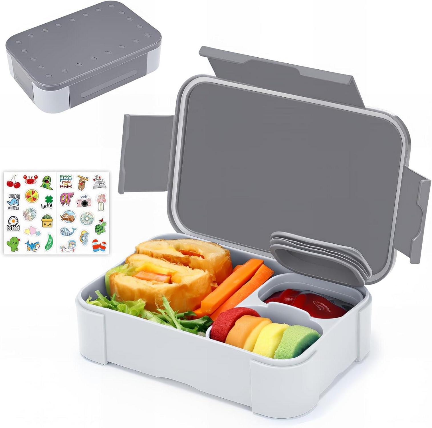 Brotdose mit Fächern 900ml Bento Box Auslaufsicher Lunchbox Brotbox