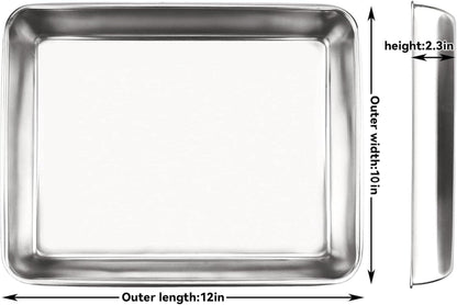 Edelstahl Backblech Antihaftbeschichtet 25x30 cm