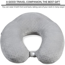 Reisekissen Nackenkissen Memory Foam Grau – Flugzeug, Auto, Zuhause