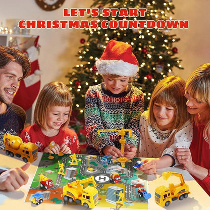 Adventskalender Baufahrzeuge Spielzeug 2026, Kinder Junge