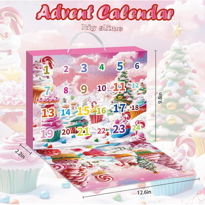 DIY Schleim Adventskalender 2026 für Kinder Fluffy Crystal