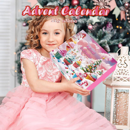 DIY Schleim Adventskalender 2026 für Kinder Fluffy Crystal
