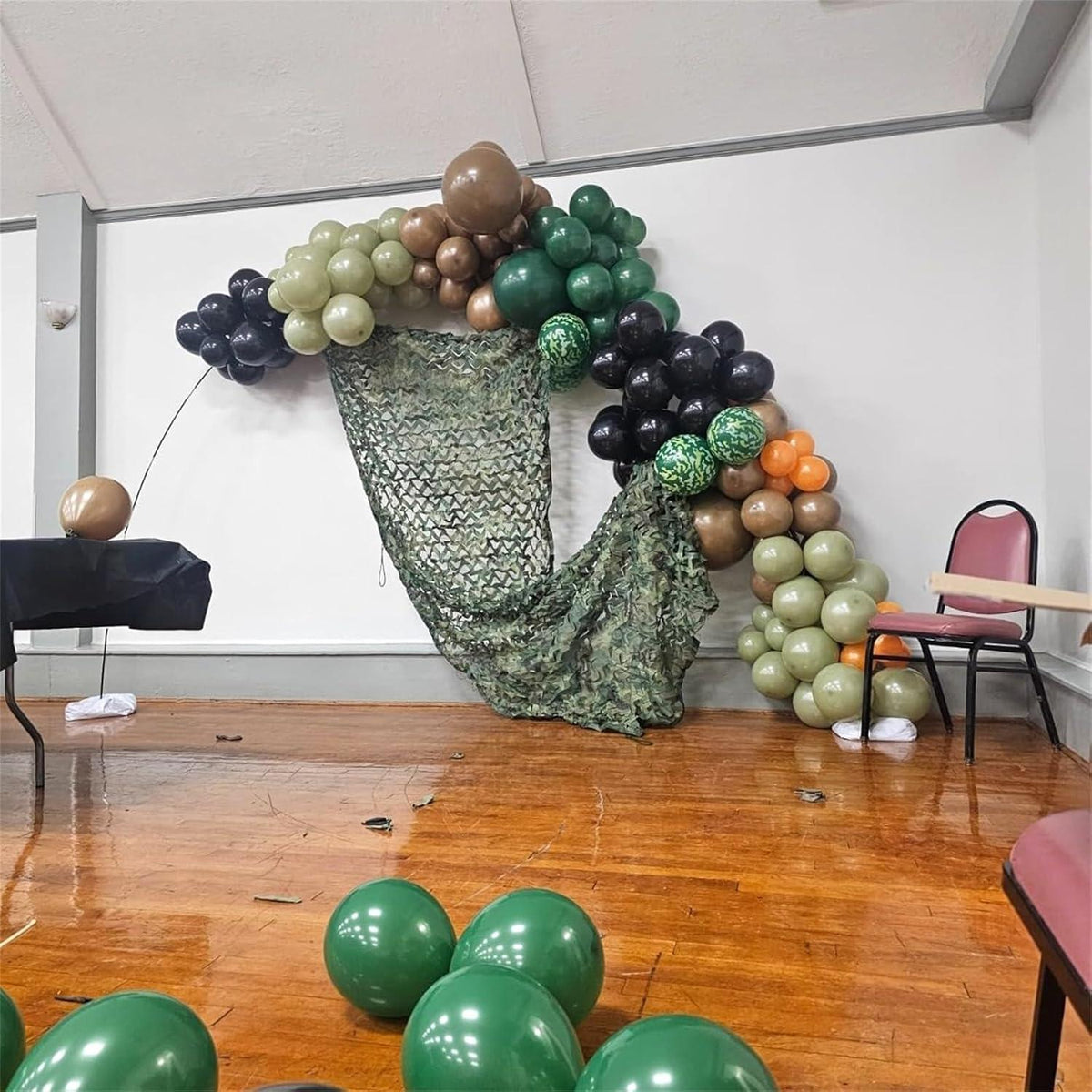 60 Luftballons Grün Braun Militär Latex Helium 12 Zoll Party Deko Jungen Geburtstag
