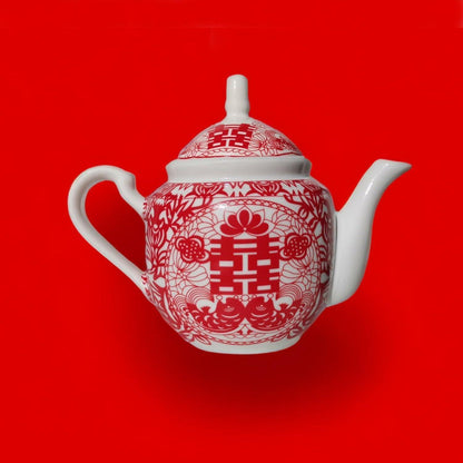 Chinesisches Hochzeitstee-Set für Braut & Bräutigam (Doppel Glück)