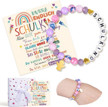 Einschulung Geschenk Mädchen Schutzengel Armbänder Lila Glücksbringer