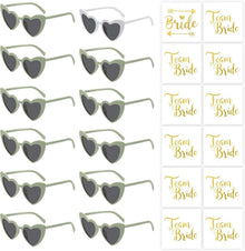 Herz Sonnenbrille Hochzeit Damen 24 Stück Herzform Party Brillen Team