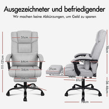 ALFORDSON Bürostuhl mit Lendenwirbelstütze, High Back Swivel