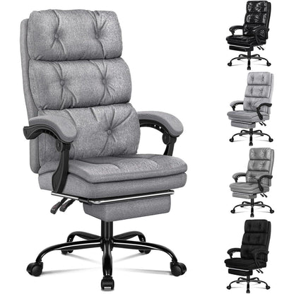 ALFORDSON Bürostuhl 150° Neigung 360° Drehung Grau