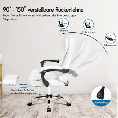 Ergonomischer Bürostuhl mit Massagefunktion und
