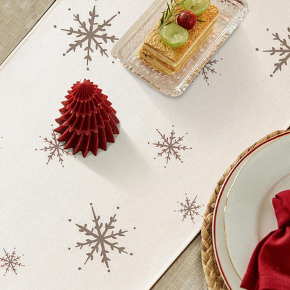 YCOLL Weihnachtsdeko Tischläufer Schneemann Winter 40X140