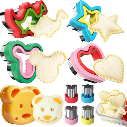 Sandwich Ausstecher Set Dinosaurier Herz Stern (9