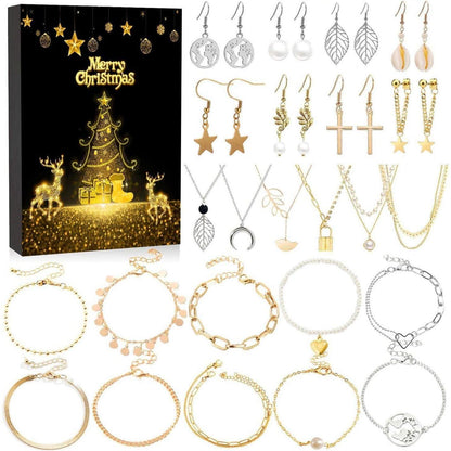 Schmuck Adventskalender 2024 Weihnachtskalender 24 Mode
